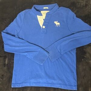 Abercrombie & Fitch Royal Blue Long Sleeve Shirt
